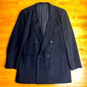 Blue Wool Suit Coat